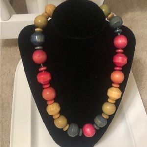 - $5 when bundled Vintage rainbow wooden necklace